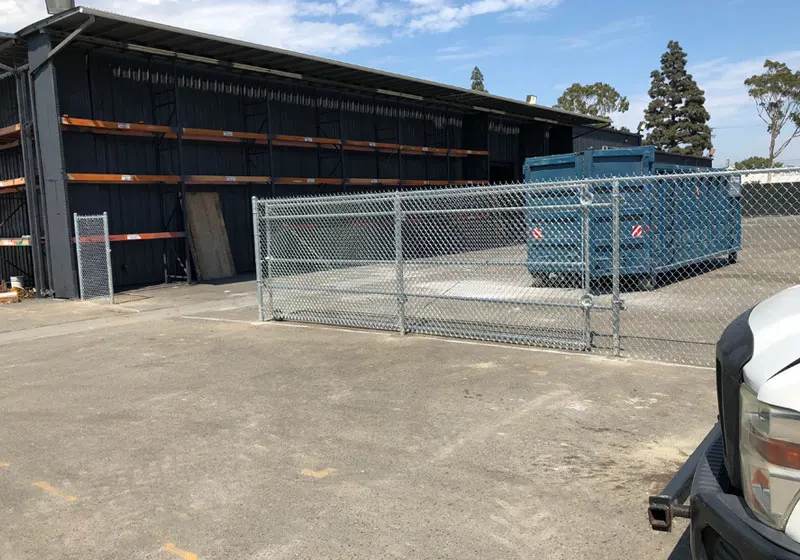 Custom Built Chain Link Gates throughout Costa Mesa