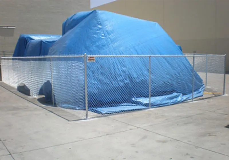 Chain Link Boundary Fence near Santa Ana, California